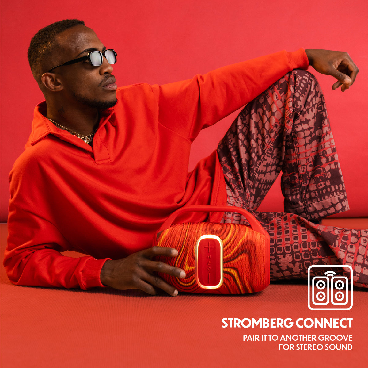 Stromberg Groove portable Bluetooth speaker RGB lights