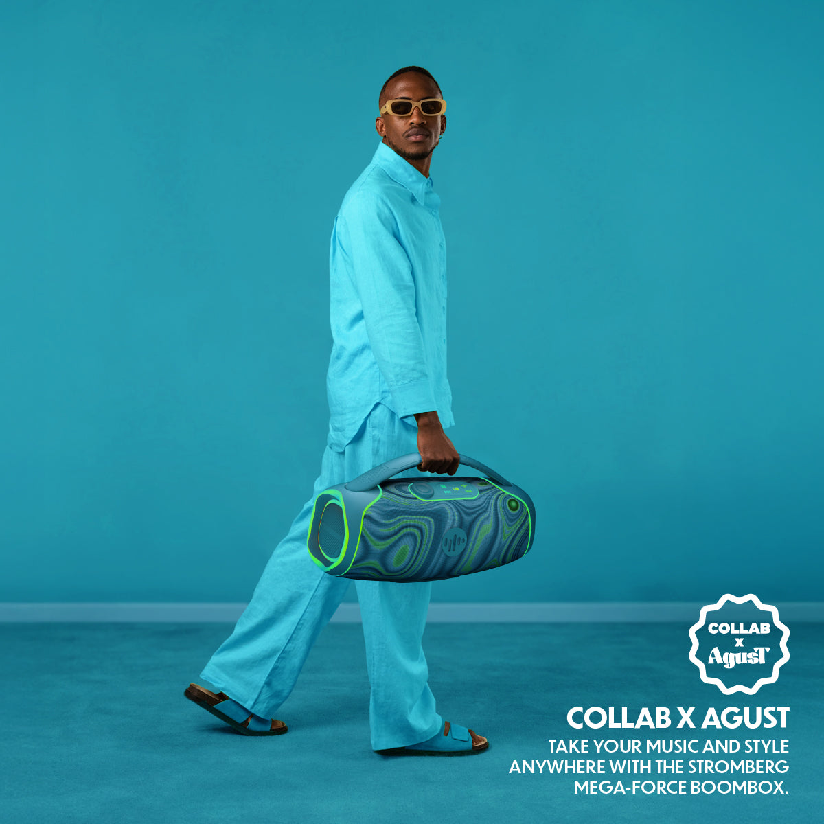 Stromberg Mega Force portable Bluetooth speaker RGB lights