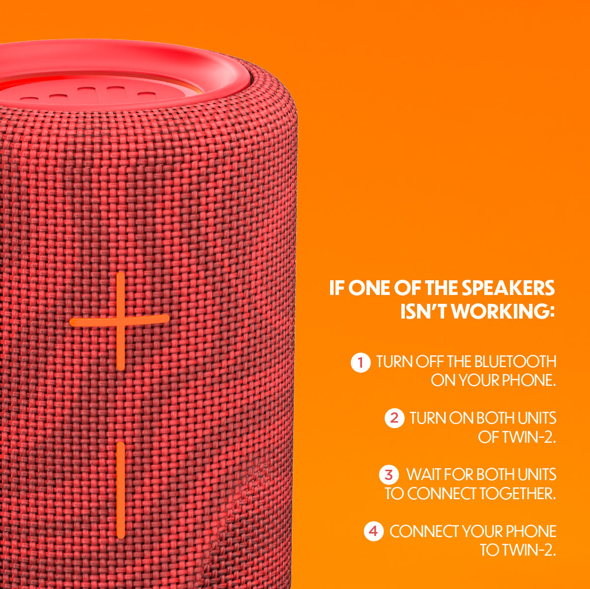 Stromberg Mega Twin Lava portable Bluetooth speaker