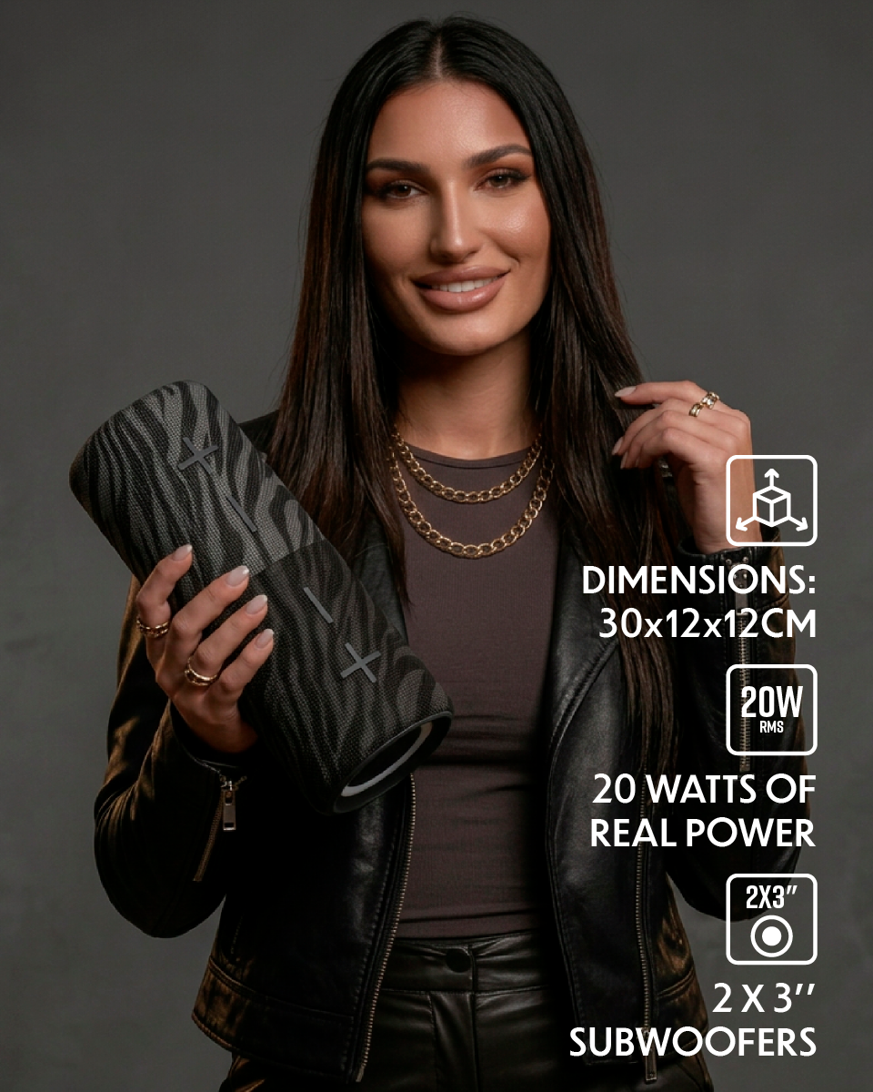 Stromberg Mega Twin 2-in-1 Portable Bluetooth Speaker, 20W