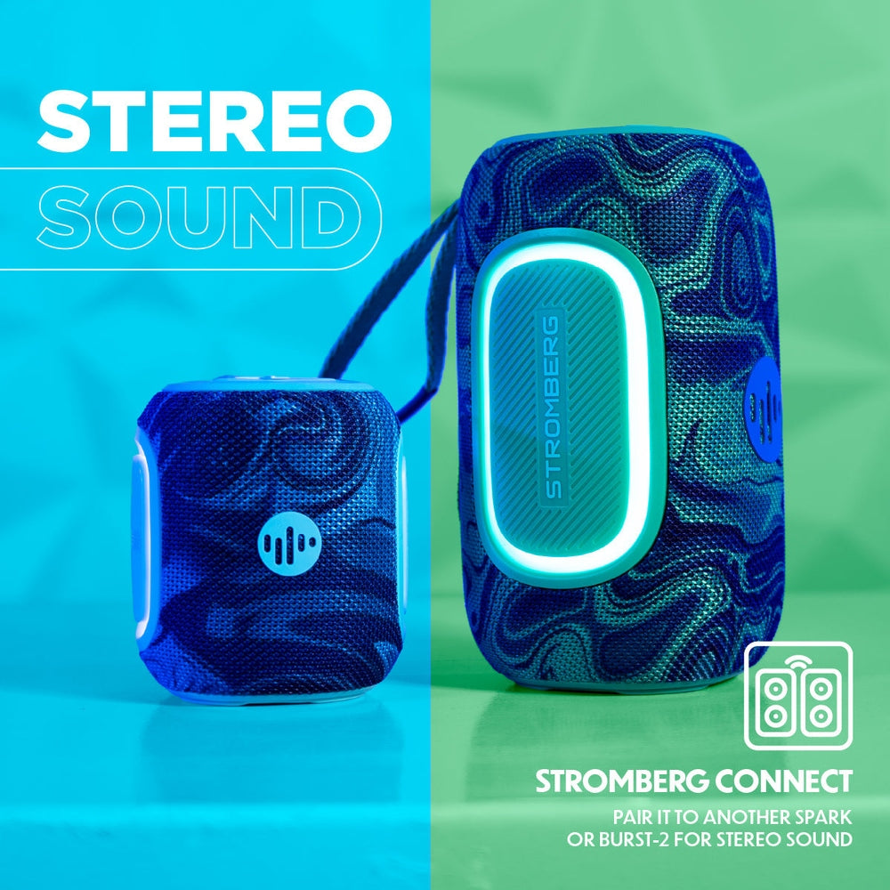 Stromberg Spark mini speaker at beach outdoor use