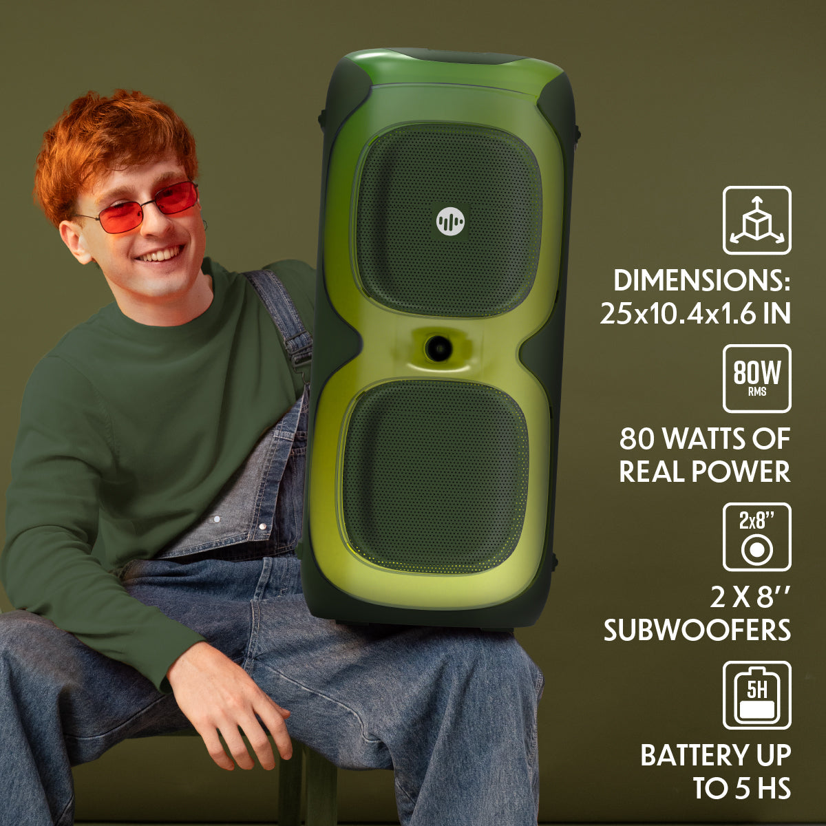 Stromberg Vibe 2 portable Bluetooth speaker RGB lights