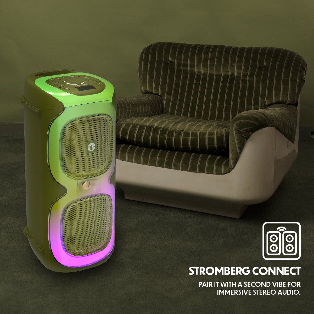 Stromberg Vibe 2 portable Bluetooth speaker RGB lights