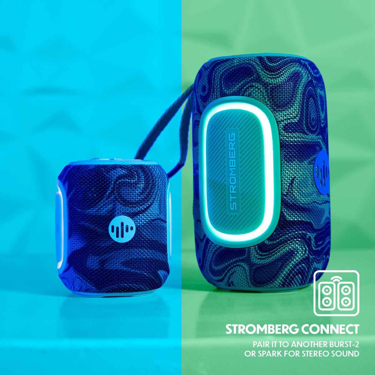 Stromberg Burst 2 portable Bluetooth speaker RGB lights water resistant