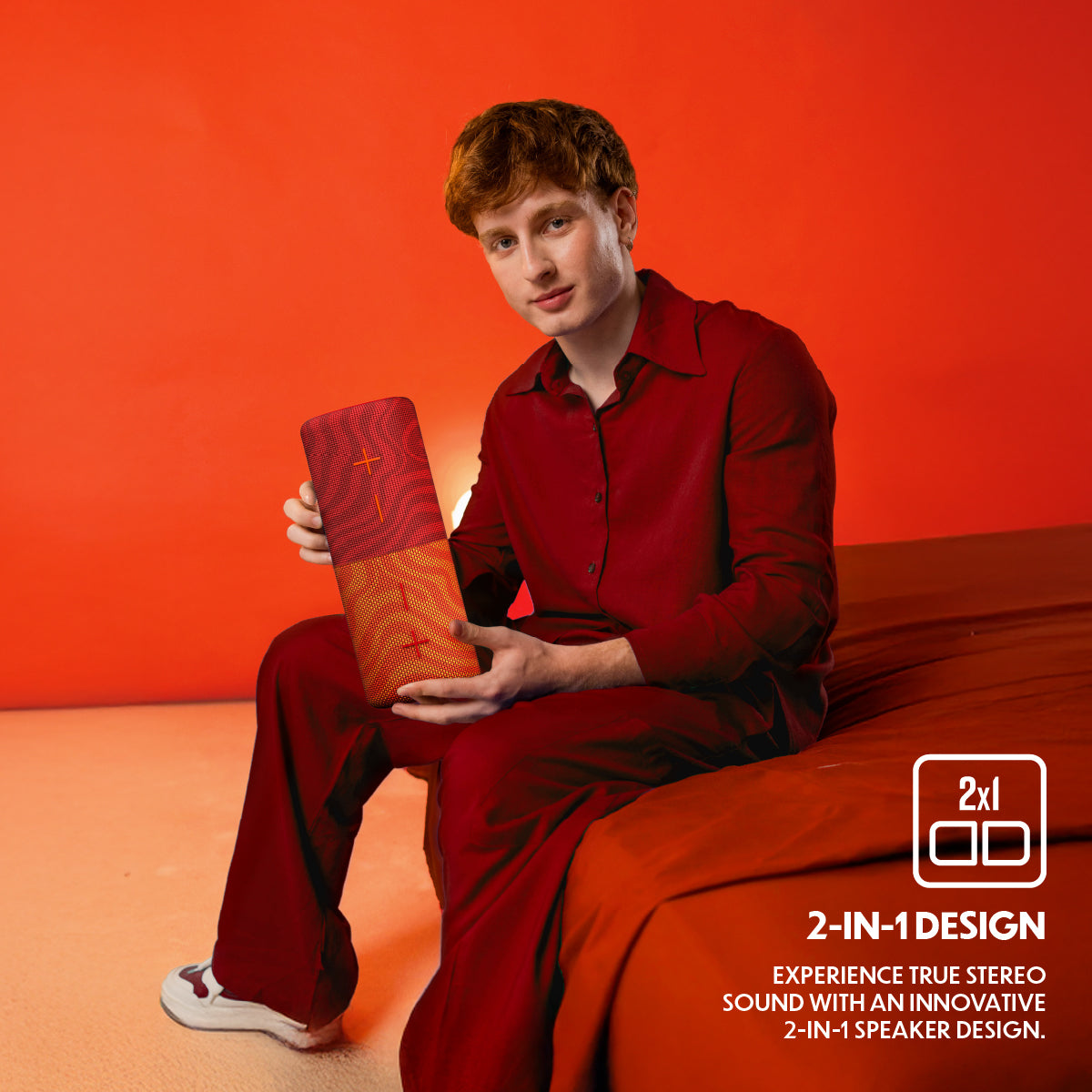 Stromberg Mega Twin Lava portable Bluetooth speaker