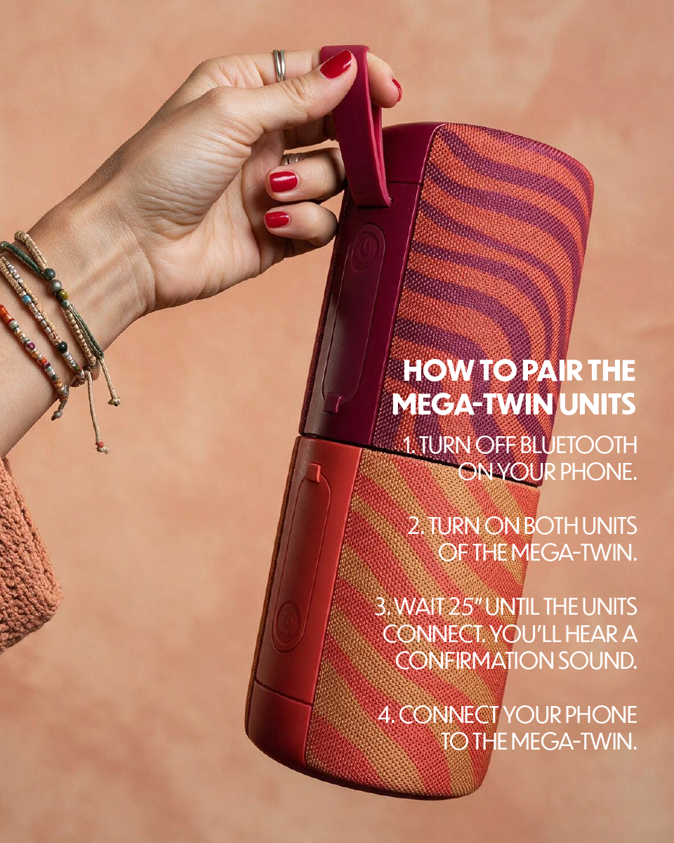 Stromberg Mega Twin 2-in-1 Portable Bluetooth Speaker, 20W
