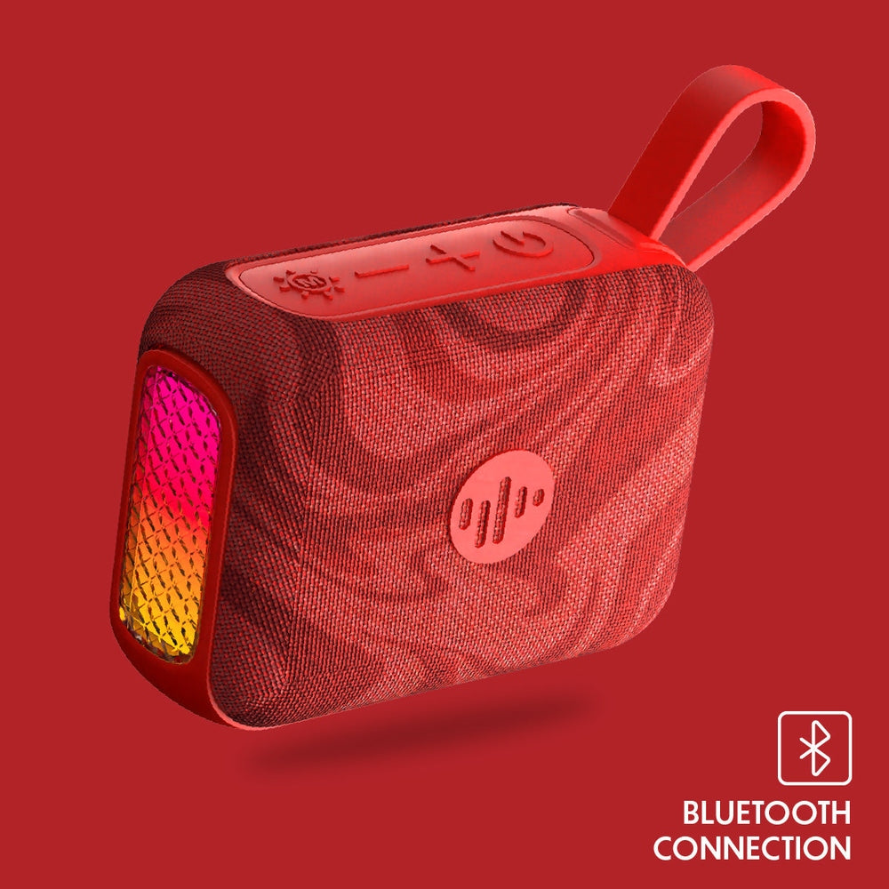 Stromberg Pop Bluetooth speaker RGB light effects close-up