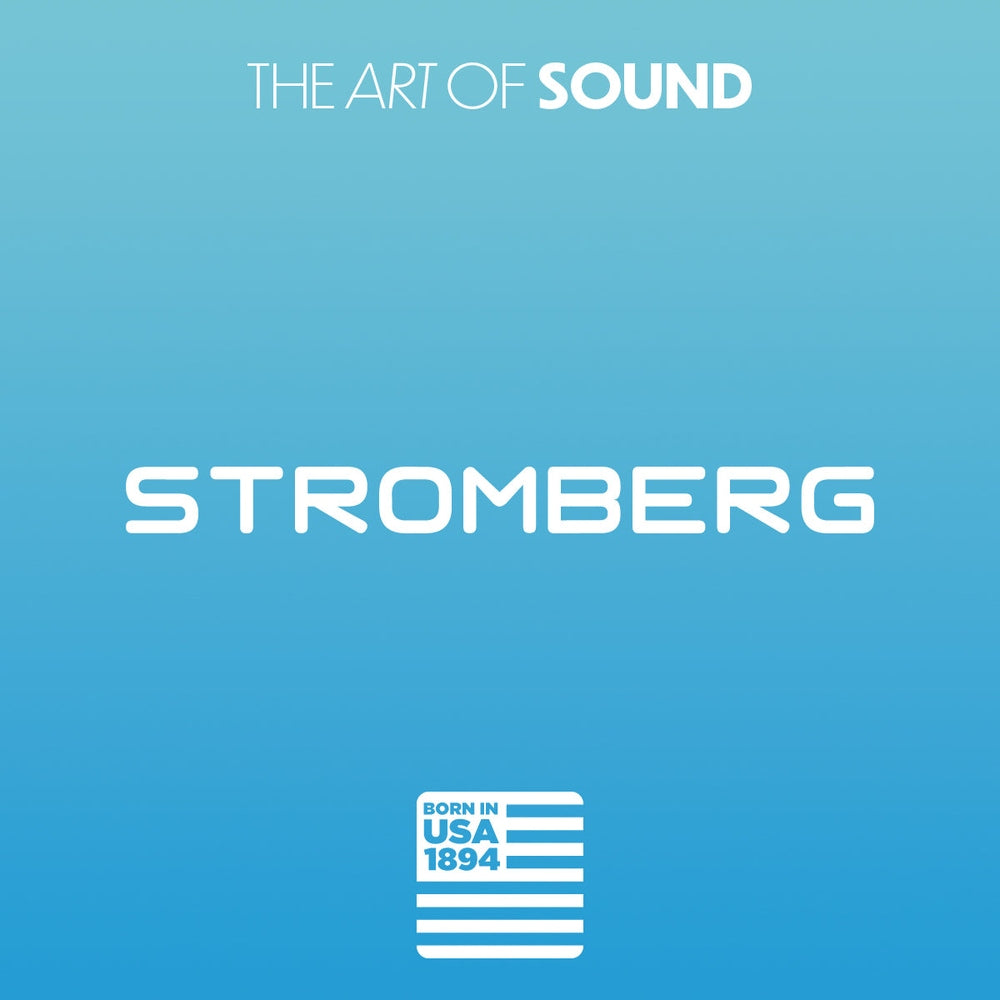 Stromberg Twin 2 speaker size comparison in hand